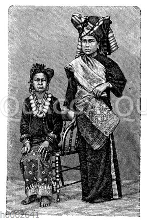 Malaiische Frauen von Sumatra