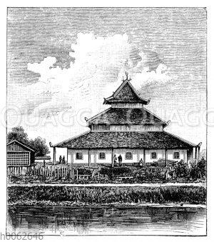 Moschee auf Borneo