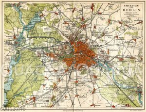 Plan der Umgebung von Berlin um 1885 [Digital]
