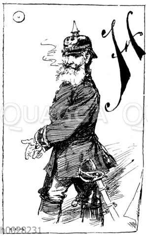 Soldat mit Pickelhaube