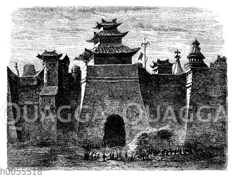 Stadtmauer und Tor von Peking