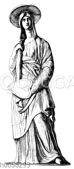 Griechische Tonfigur aus Tanagra