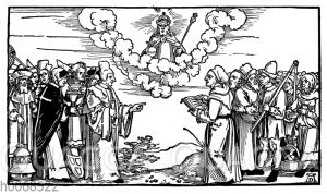 Die falschen und die wahren Apostel Christi. Flugblatt aus der Reformationszeit