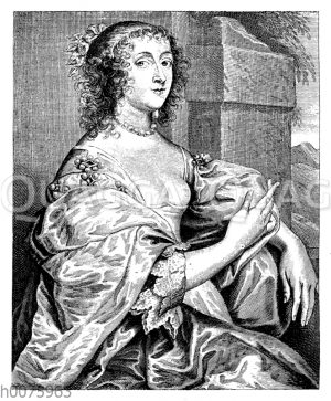 Porträt der Gräfin Percy von Anton van Dyk. 17. Jahrhundert