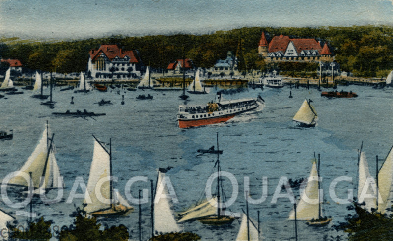 Wannsee mit Clubhaus und Schwedischem Pavilion
