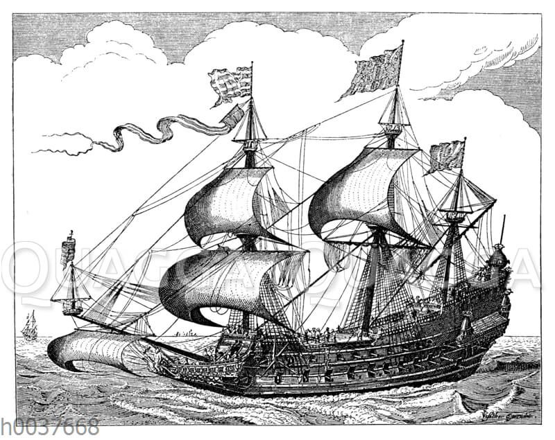 Holländisches Schiff aus dem 16. Jahrhundert