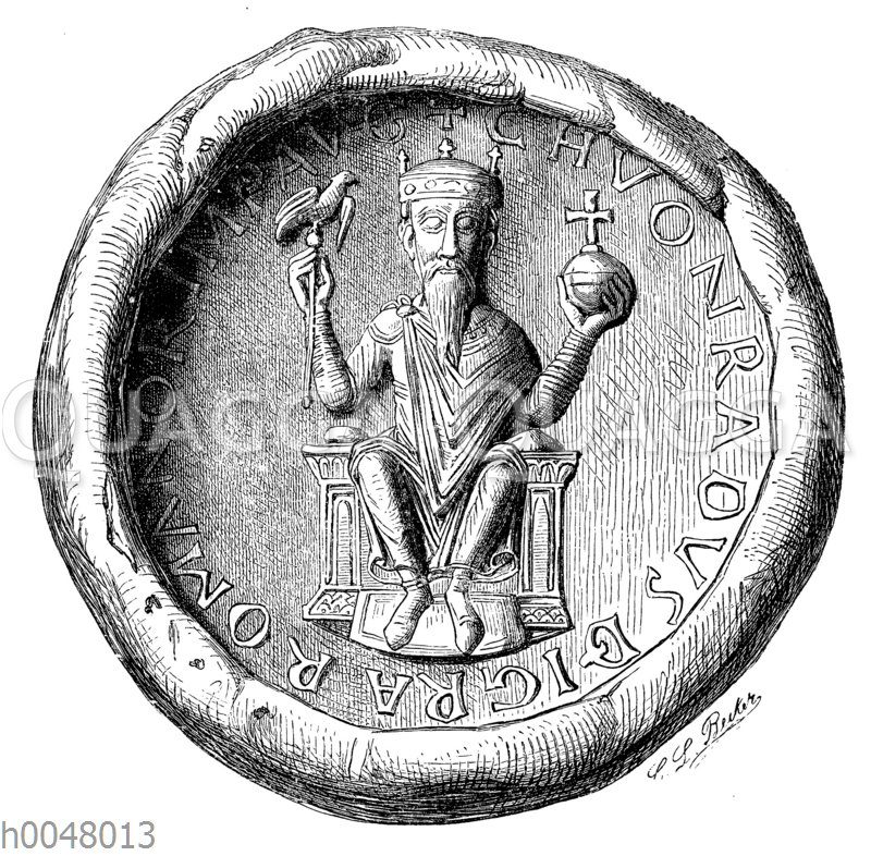 Konrad II. Kaisersiegel Konrads II. Von einer Urkunde im geheimen Staatsarchiv zu Berlin