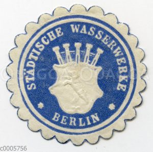 Siegelmarke der Städtischen Wasserwerke Berlin