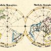 Weltkarte: Südliche und Nördliche Hemisphäre
