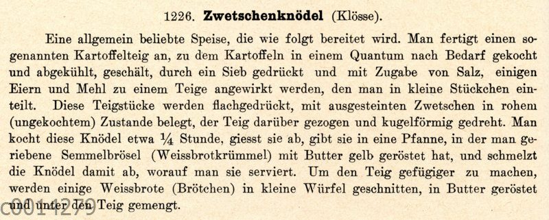Zwetschenknödel