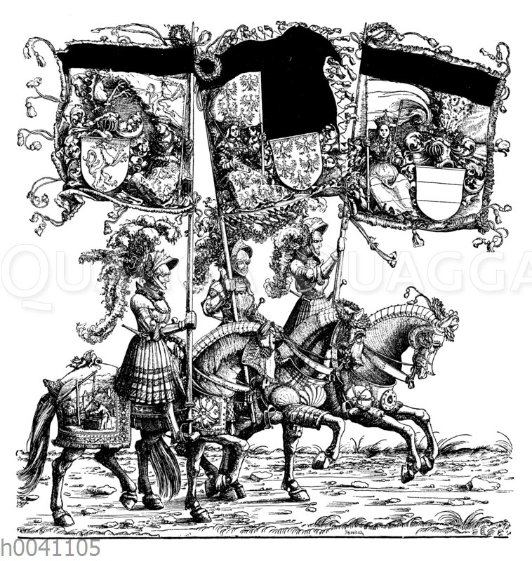 Gruppe in dem Triumphzug Maximilians I.