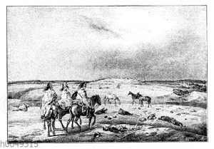 Das Schlachtfeld von Borodino am Tag nach der Schlacht (8. September 1812)