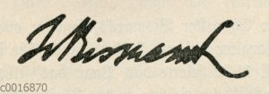 Johanna von Bismarck: Autograph