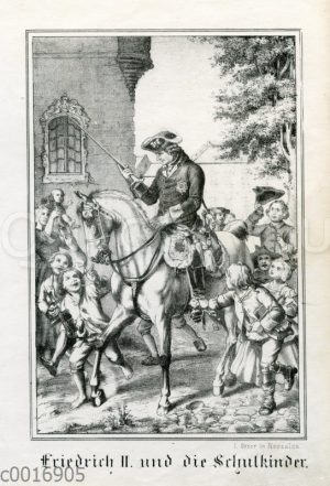 Friedrich II. und die Schulkinder