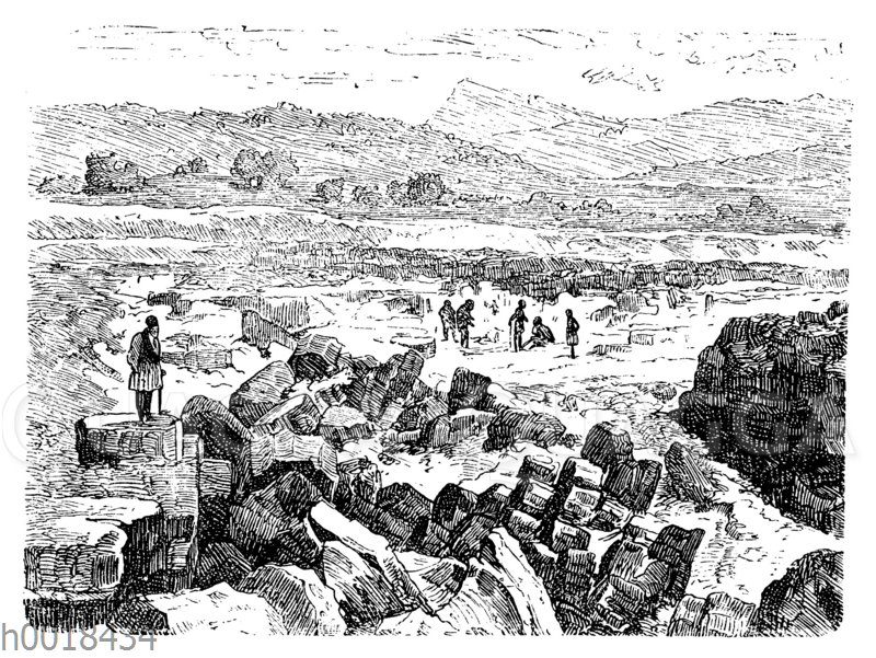 Ausgrabungsfeld von Olympia