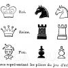 Symbole für die Figuren im Schachspiel