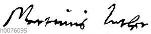 Martin Luther: Autograph