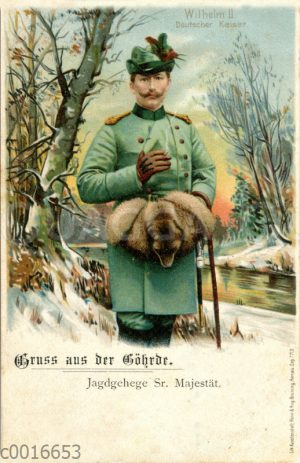 Kaiser Wilhelm II. in Jagdkleidung