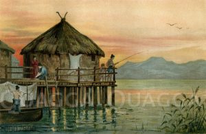 Pfahlbau in der Westschweiz