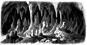 Tropfsteinhöhle im Kalkgebirge: Adelsberger Grotte
