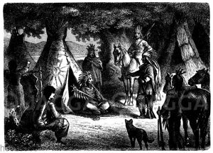 Wigwam der Indianer