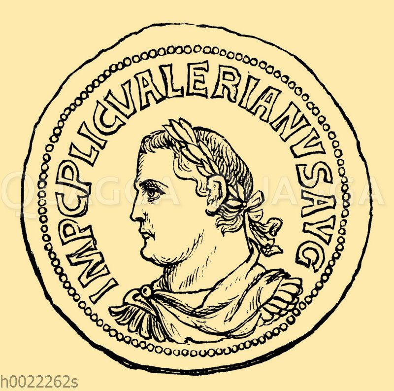 Kaiser Valerian: Römische Kupfermünze