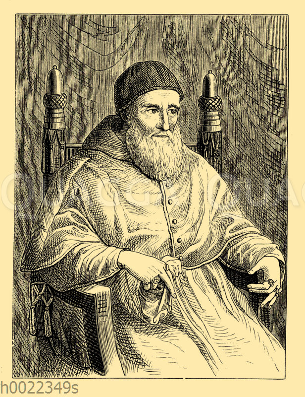 Papst Julius II. Nach dem Gemälde von Raffael