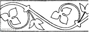 Blattbänder und Rankenbänder: Französische Wandmalerei. 13. Jahrhundert (Racinet)