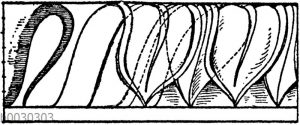 Blattstäbe und Eierstäbe: Erläuterungsfigur zur Entstehungsgeschichte