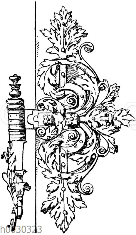 Renaissance-Türband von einer Türe aus Ettlingen