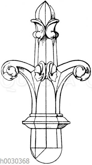 Kreuzblume: Frühgotische Kreuzblume nach Jacobsthal.