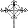 Kreuz in Schmiedeisen: Mittelalterliches Turmkreuz aus Franken. (Gewerbehalle)