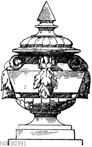 Französische Vase vom Kriegsministerium in Paris