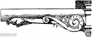 Wasserspeier von der Apsis der Kirche S. Eustache in Paris. (Raguenet)