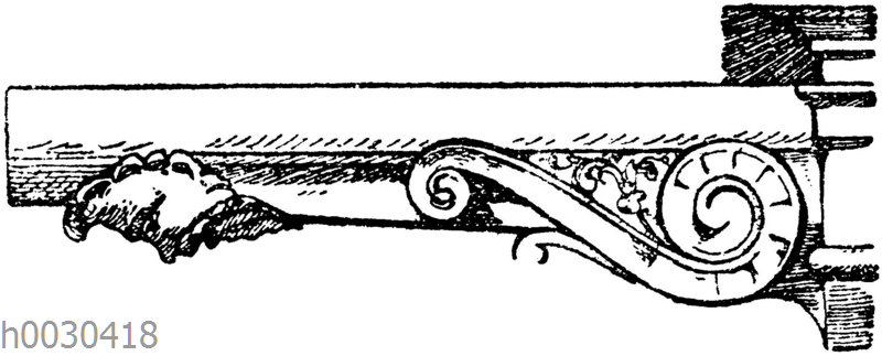 Wasserspeier von der Apsis der Kirche S. Eustache in Paris. (Raguenet)