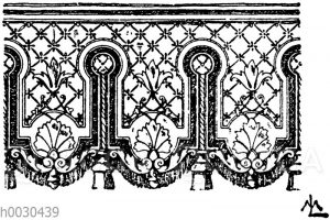 Lambrequinsmotiv im Stile Louis XVI. nach Eugen Prignot.