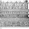 Römische Basis vom Baptisterium des Konstantin in Rom. (Vorbilder für Fabrikanten und Handwerker)