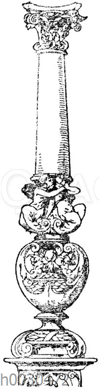 Säulenschaft: Säule von einem Diplom von Dir. Hammer in Nürnberg.