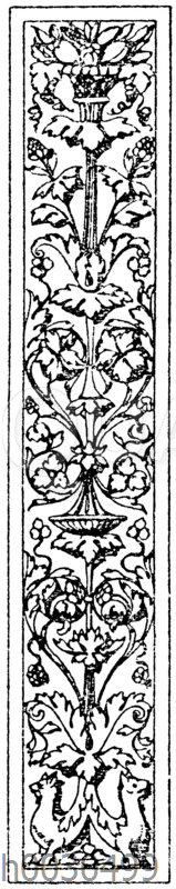 Pilasterschaft: Pilasterfüllung. Ital. Renaissance. Aus Sta. Maria dei Miracoli in Venedig.
