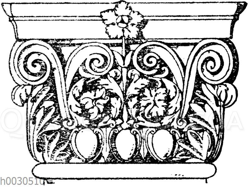 Römisch-korinthisches Pilasterkapitell. (Bötticher)