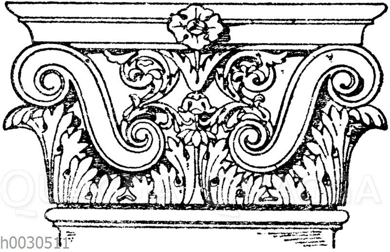 Römisch-korinthisches Pilasterkapitell. (Bötticher)