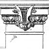 Neo-dorisches Pilasterkapitell von der neuen Oper in Paris. Architekt Garnier.