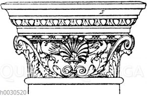 Pilasterkapitell: Korinthisches Pfeilerkapitell. Ital. Renaissance. Dogenpalast in Venedig.