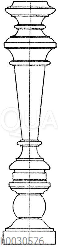 Möbelfuß. Architekt Boerner. (Schwenke Möbel und Zimmereinrichtungen)