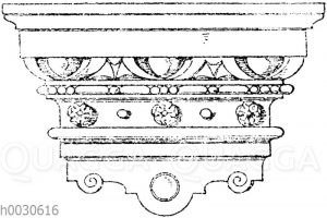 Konsole: Deutsche Renaisance. Vom neuen Schloss in Baden-Baden. (Gmelin).