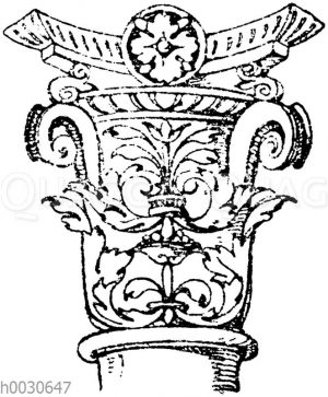 Renaissance Säulenkapitell nach Entwürfen von Heinrich Vogtherr. (Hirth)
