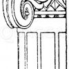 Ionisches Halbsäulenkapitell aus Pompeji.