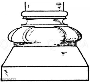 Säulenfuß: Mittelalterliches Säulenfuß