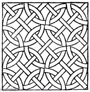 Mosaikmuster: Römisches Mosaikmuster.