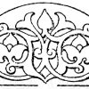 Halbkreis: Marmorfüllung von einer arabischen Moschee. (Prisse d'Avennes)